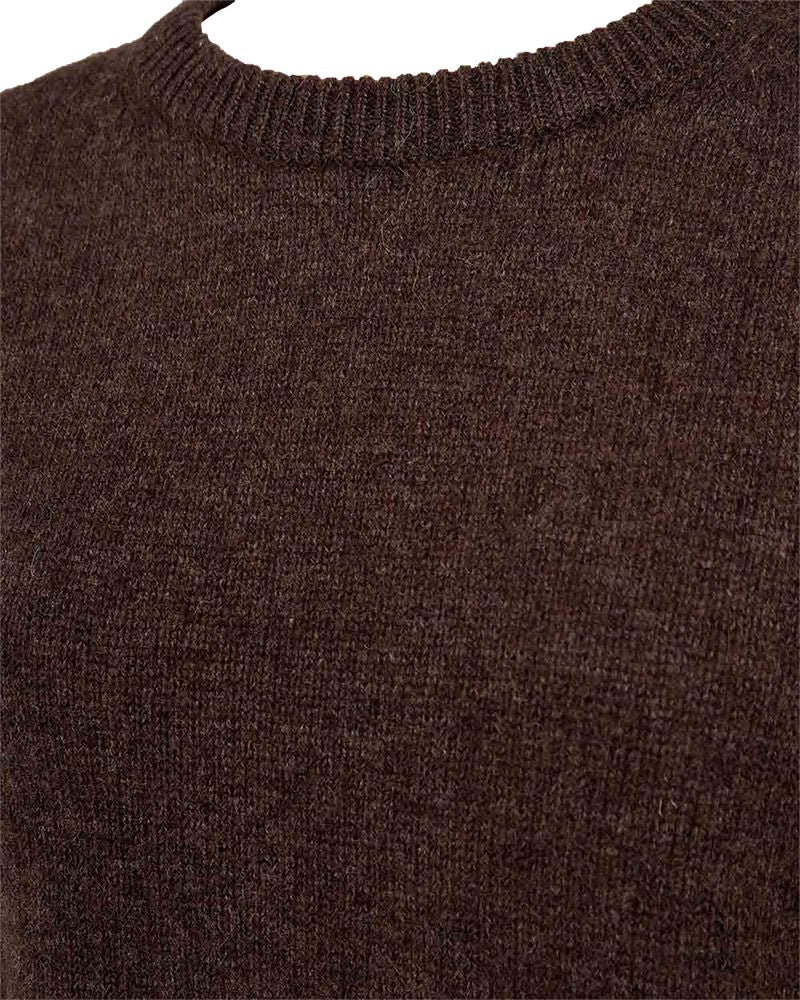 FqWinka C-neck Pullover Mole Melange