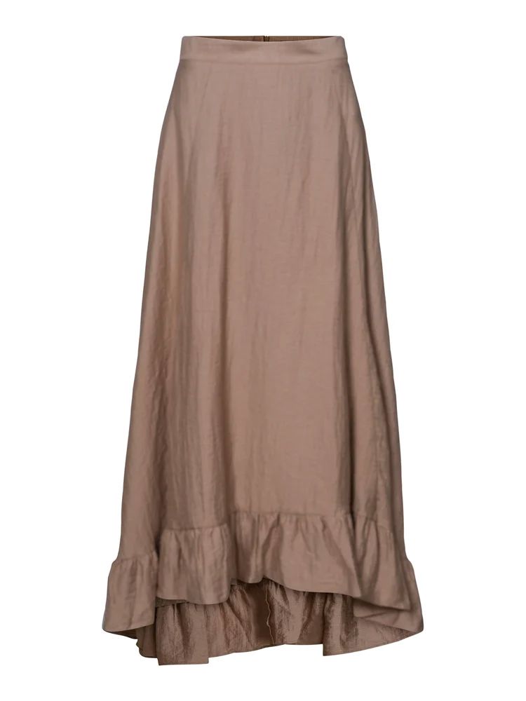 News Skirt Dark Beige
