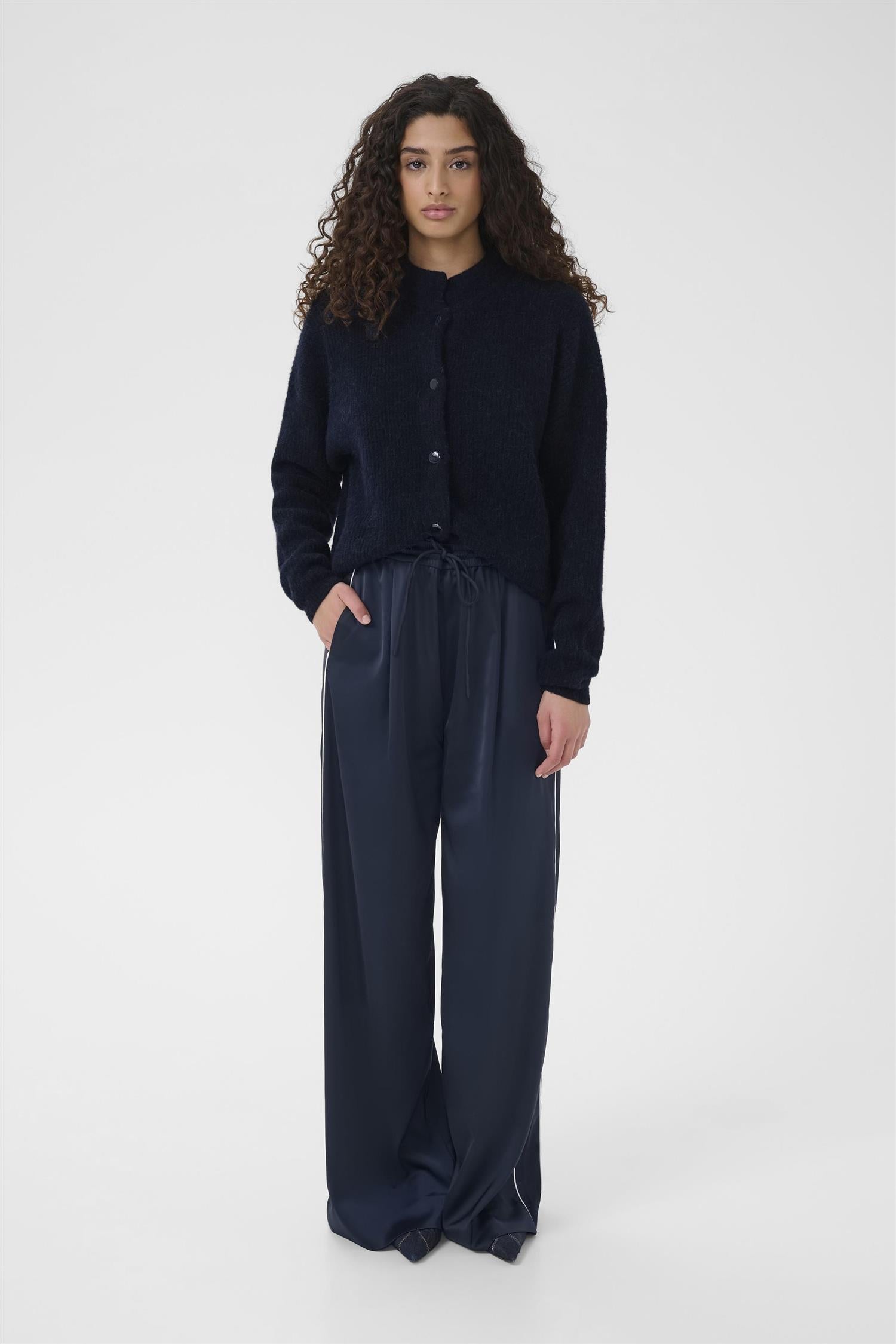 Alpha Short Cardigan Skycaptain Melange