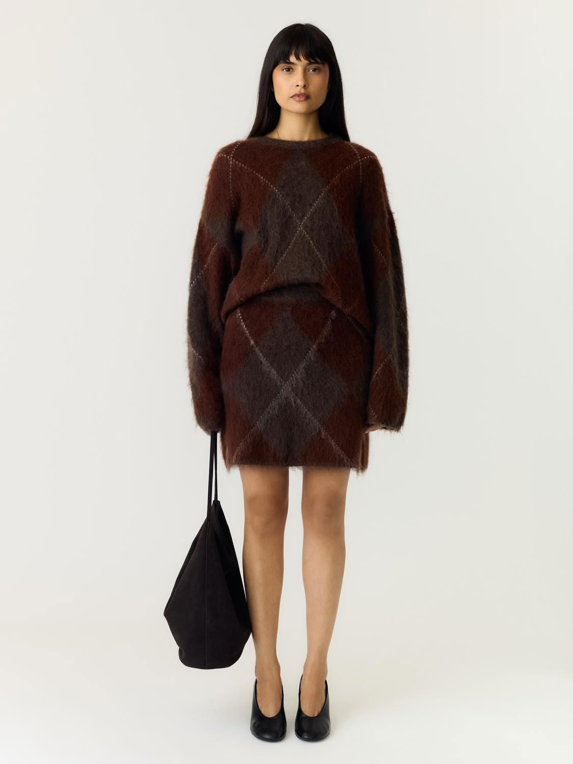 Yasargy Ls Mohair Blend Knit Pullover S.