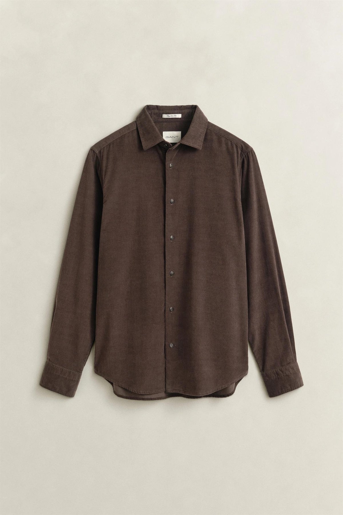 Reg Baby Cord Shirt Shadow Brown