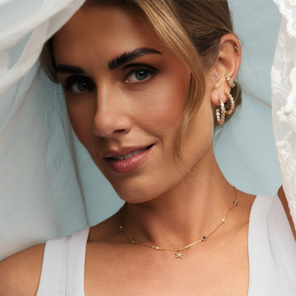 Halo Creol Earrings Tone Damli