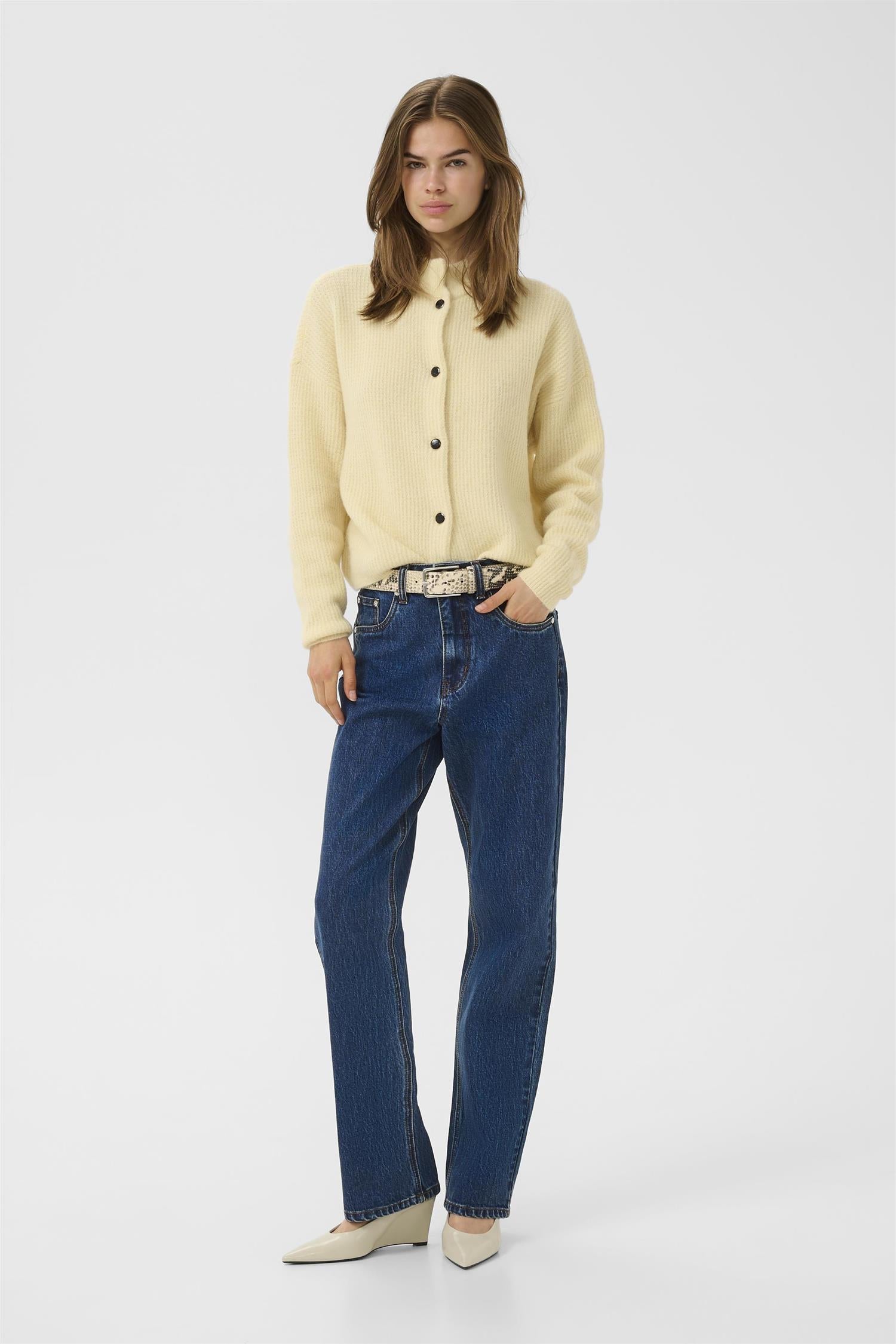 Alpha Short Cardigan Frozen Dew Melange