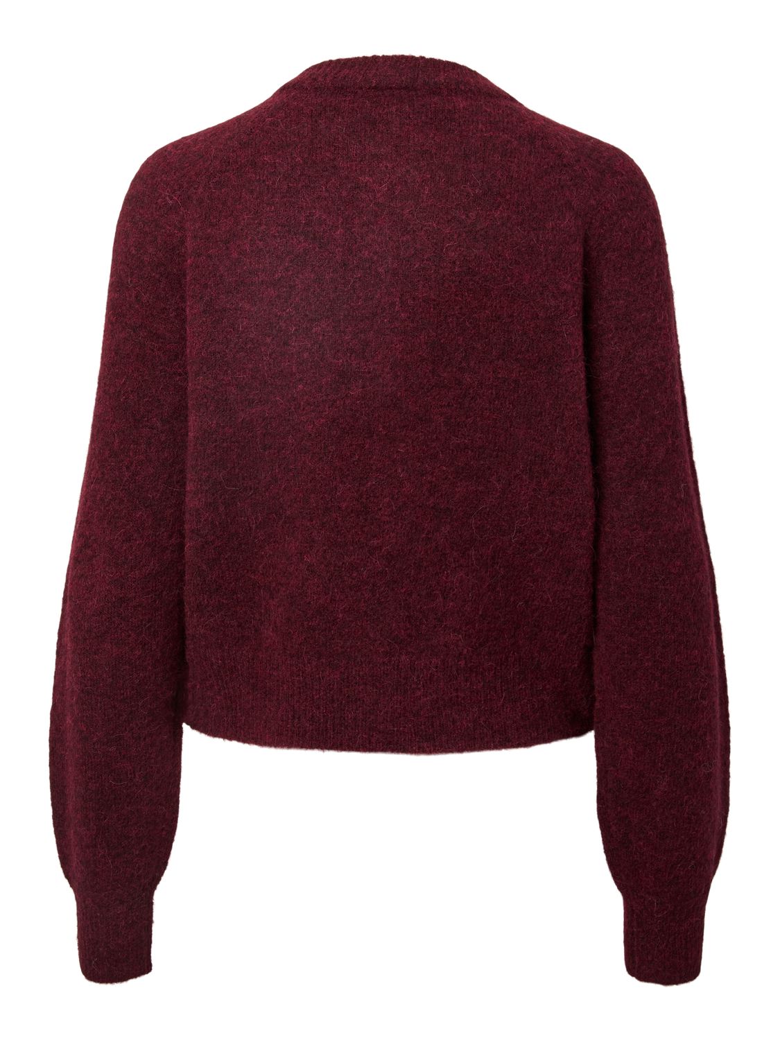 Yasjohi Ls Wool Blend Cardigan Port Royale