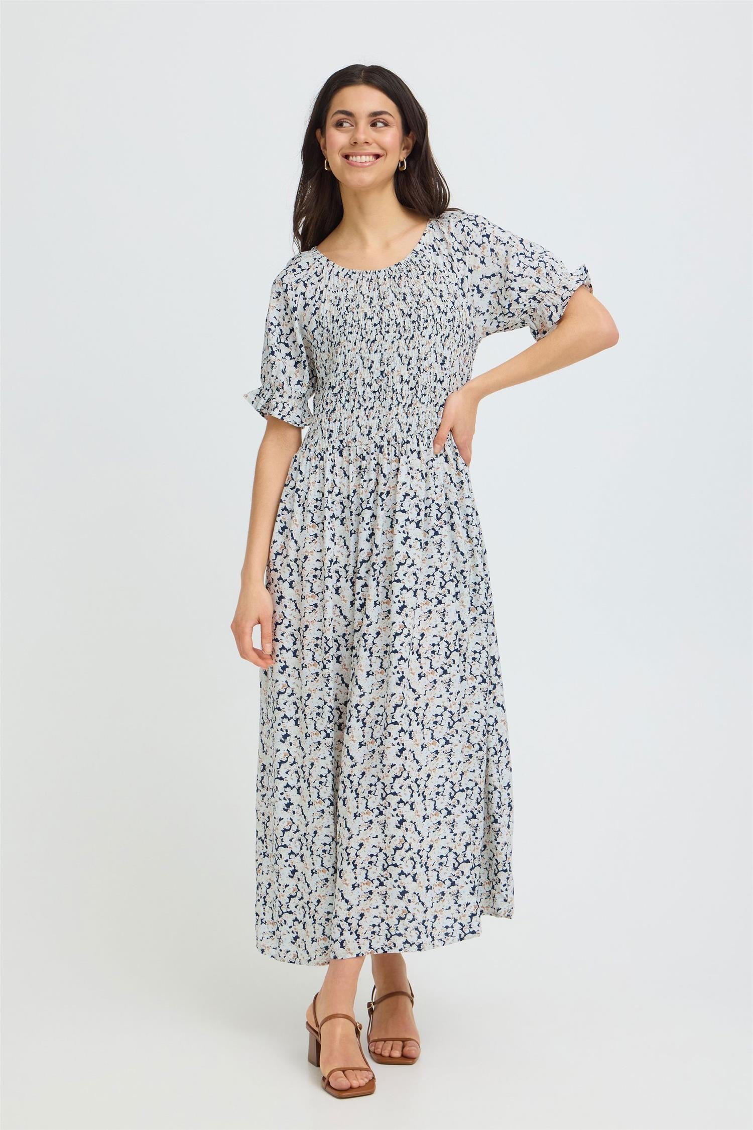 Frheat Dress 3 Navy Boho Floral
