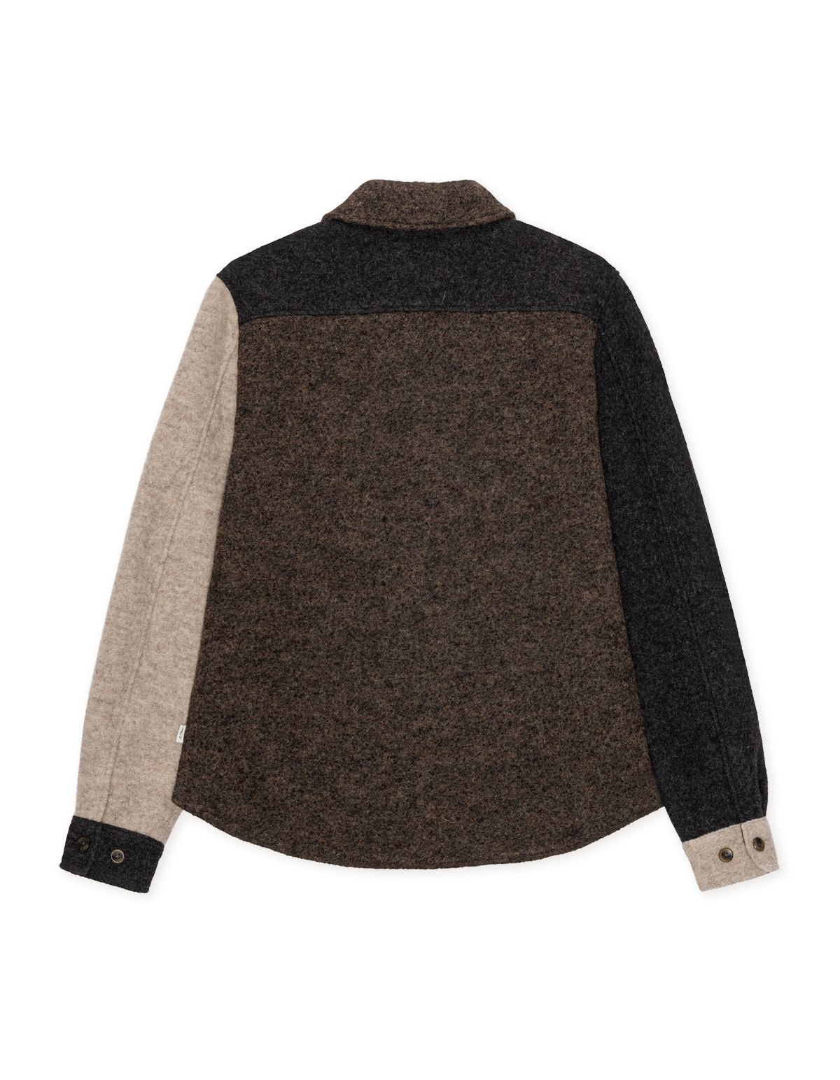 Wool Colourblock Overshirt