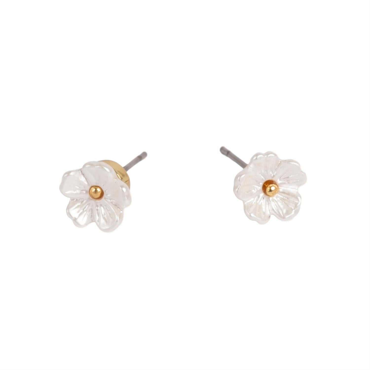 Forget-me-not Stud Gold Tone Damli