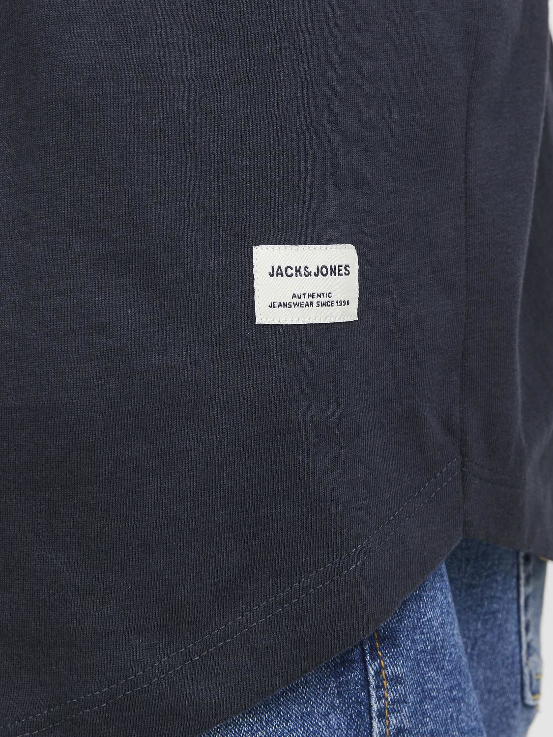 Jjenoa Tee Ss Crew Neck Navy Blazer Noos