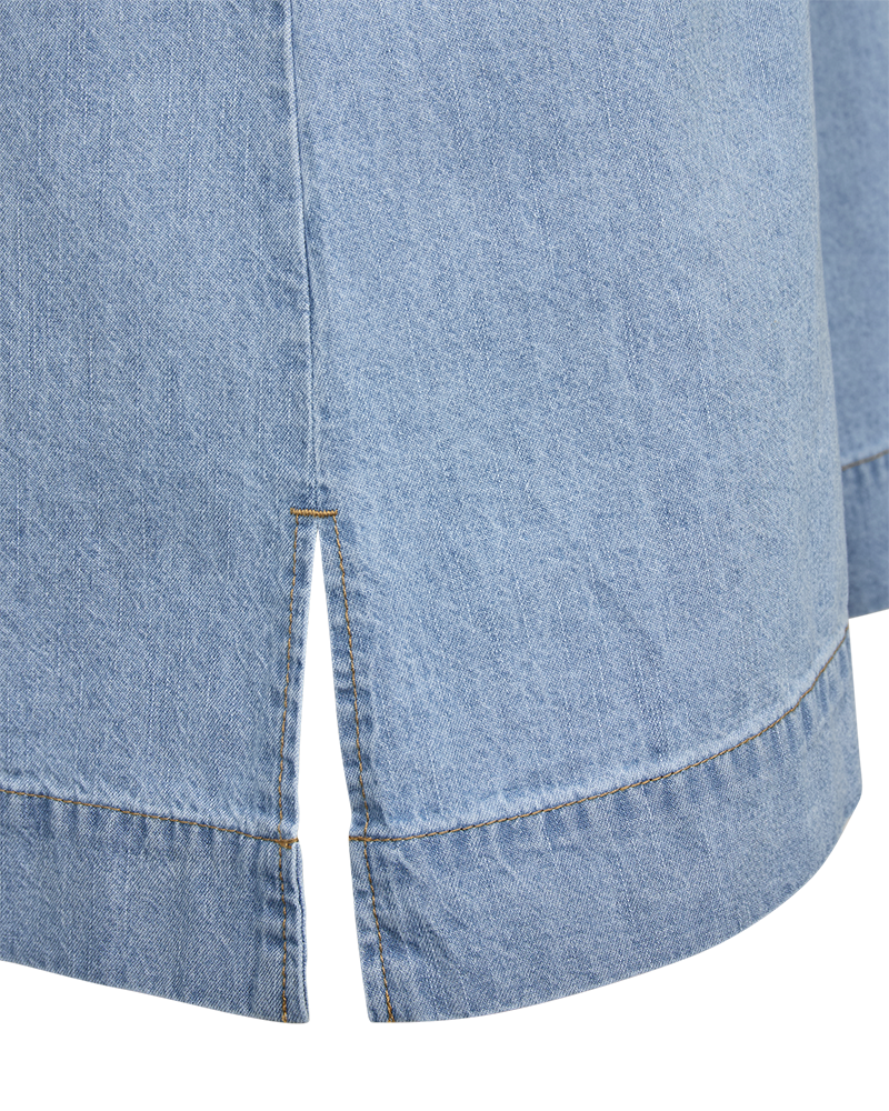 Fqlisea-Blouse Light Blue Denim