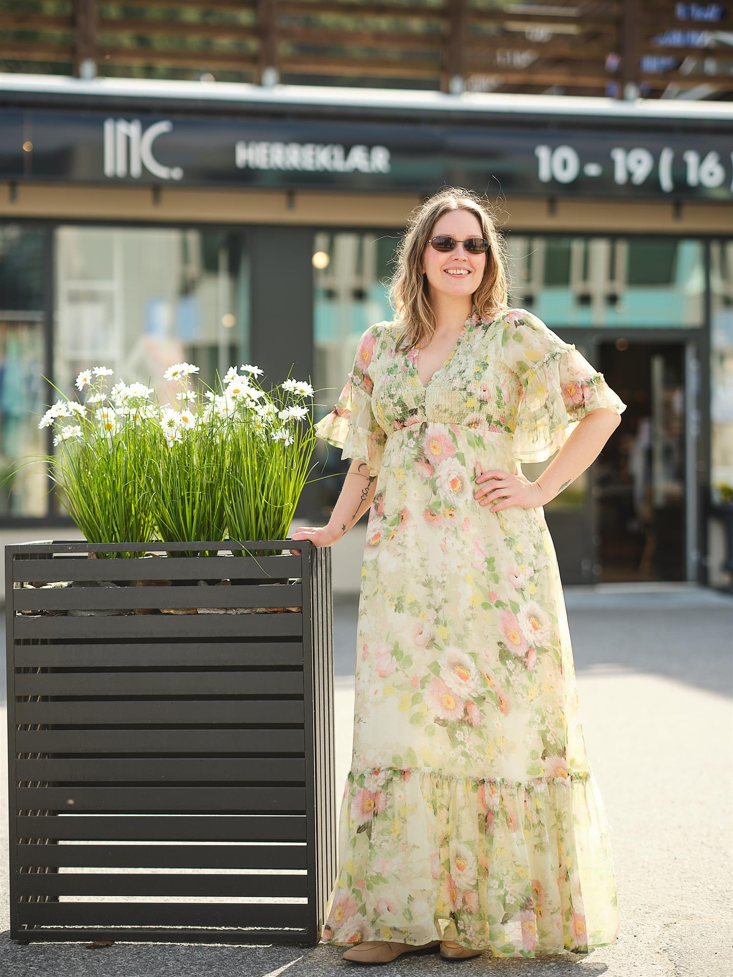 Organza Smocking Dress Watercolour Dream
