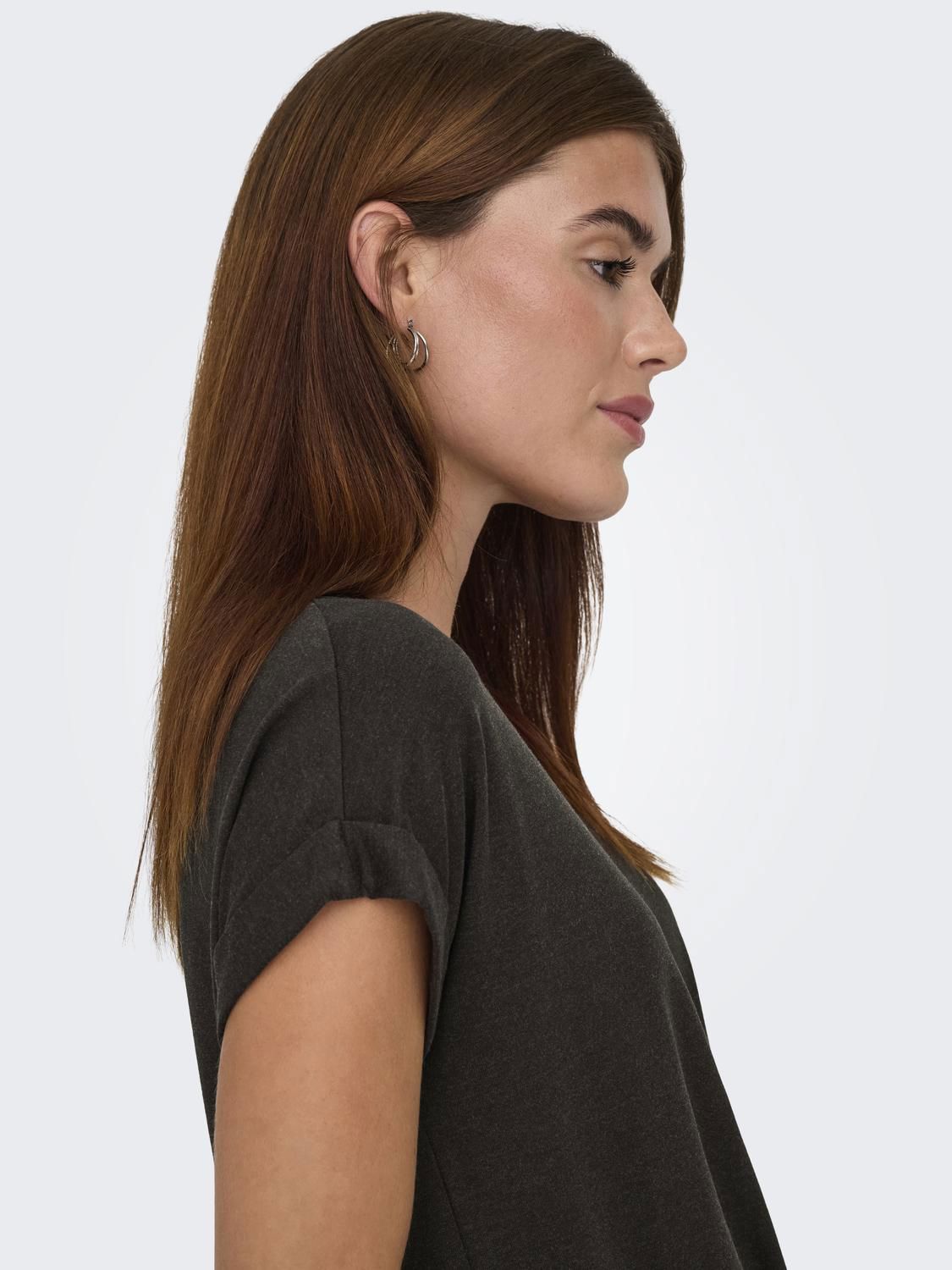 Onlmoster S/s O-Neck Top Java Melange Noos Jrs