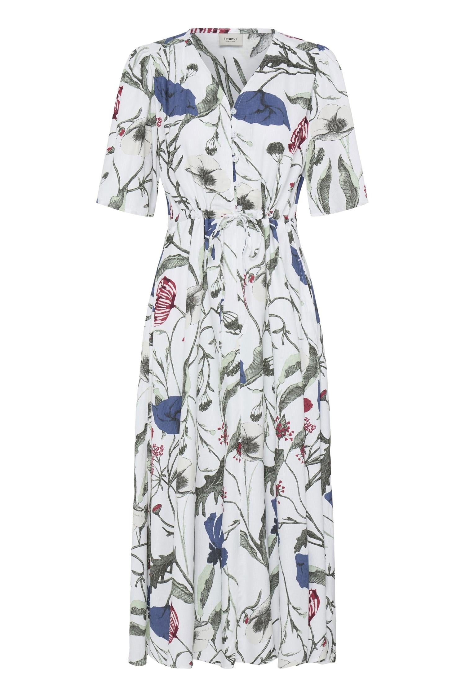 Frlaya Dress 1 Blue Red Floral