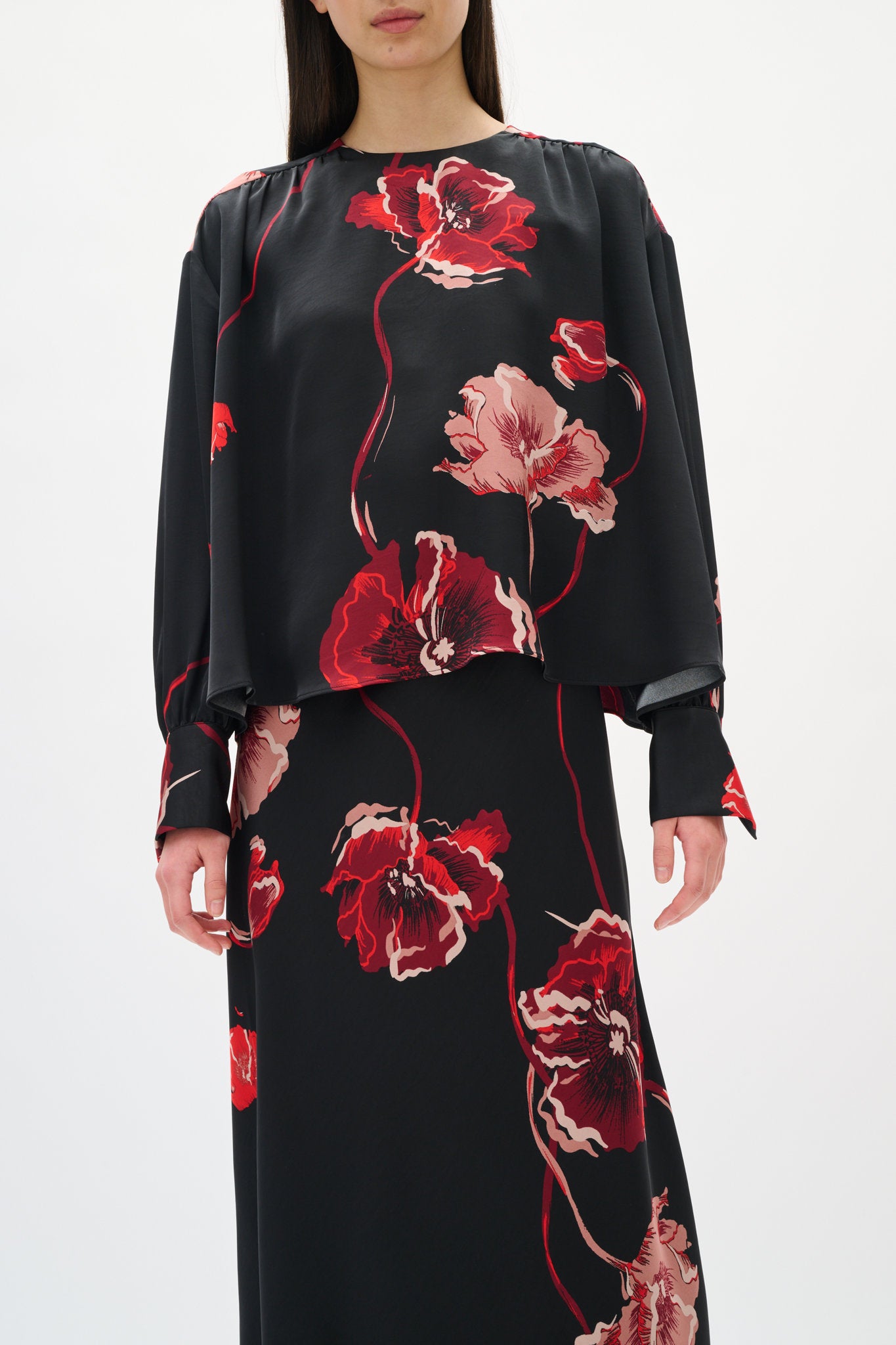 Dawn Blouse Poppy Rose