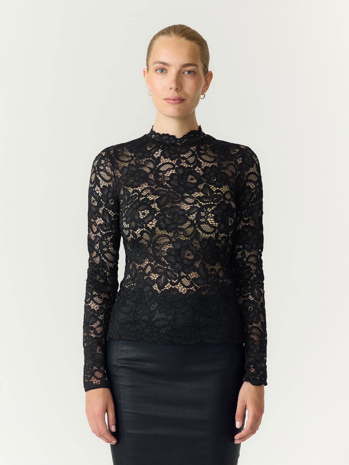 Yaslacey Ls Lace Top S. Noos