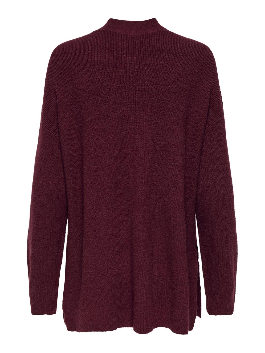 Ibi Rib Cardigan Cabernet