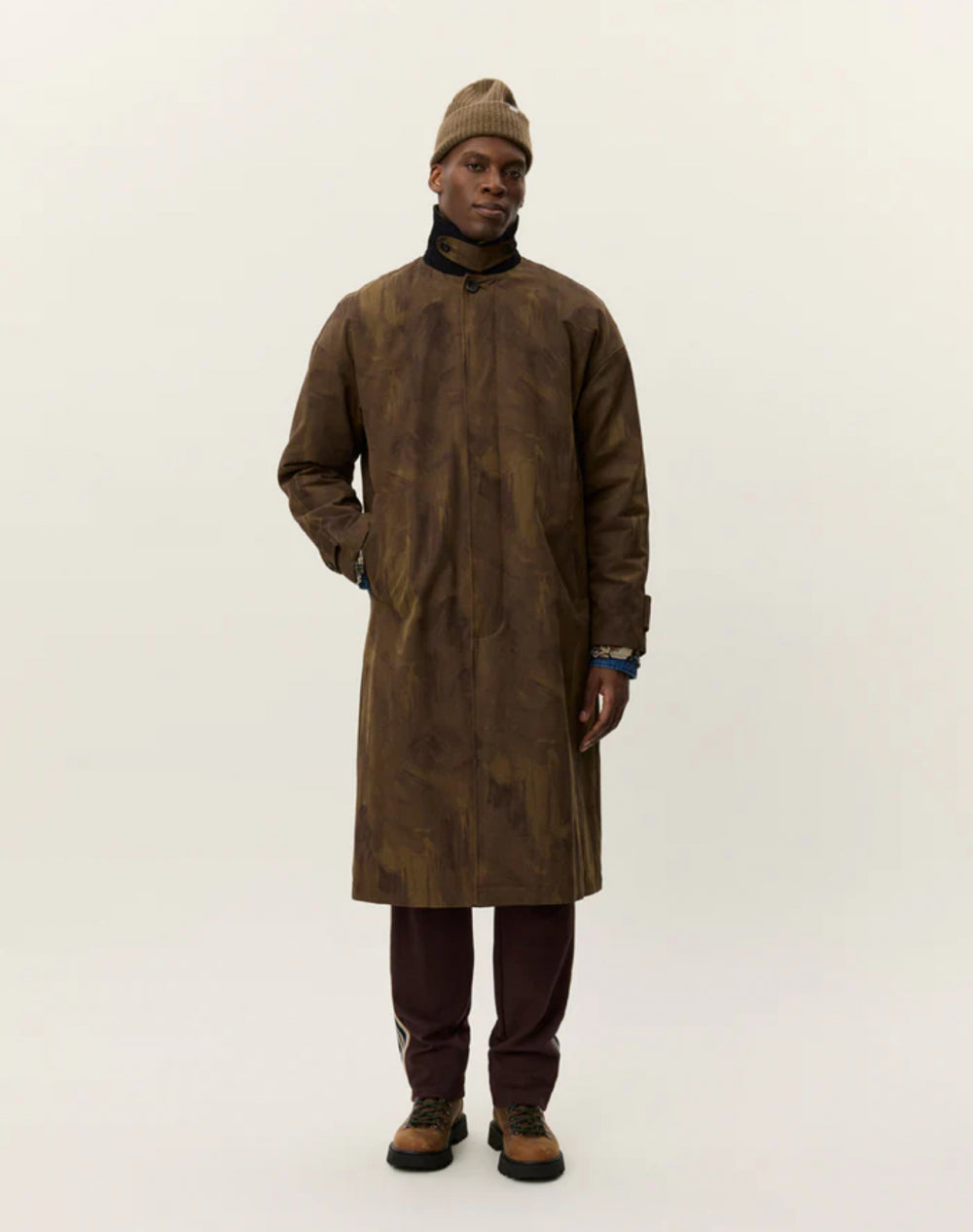 Mateo AOP Cotton Coat Teak