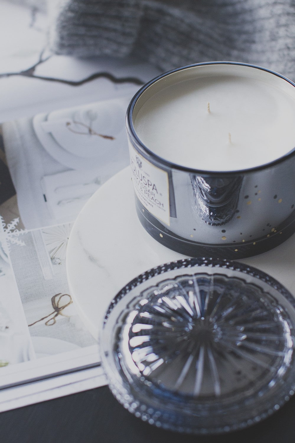 Boxed Corta Maison Glass Candle 45 t Makassar Ebony