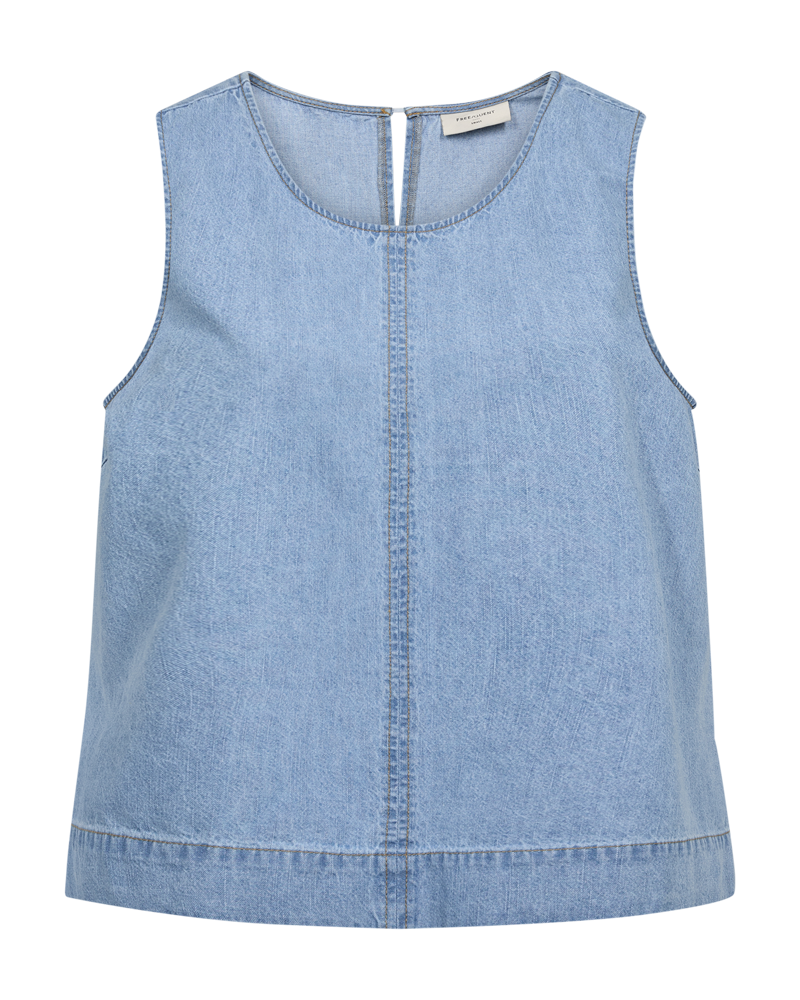 Fqlisea-Blouse Light Blue Denim