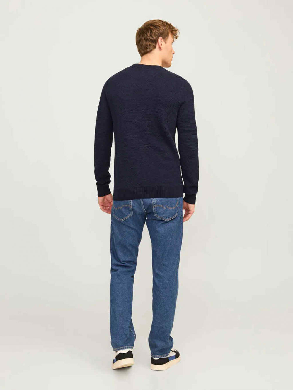 Globe Knit Crew Neck Mood Indigo