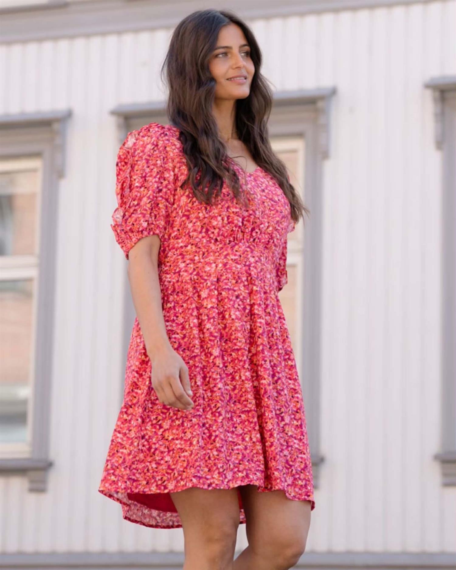 Tomina Bloomy Dress Red