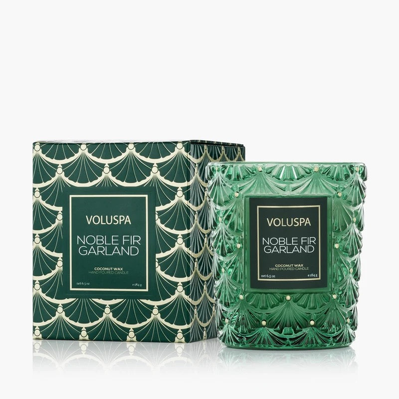 Noble Fir Garland Classic Box Candle