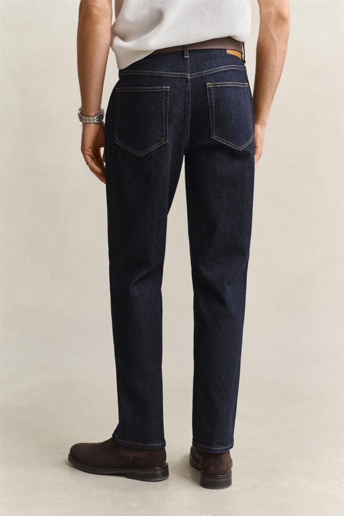 Reg clean wash dark blue gant jeans