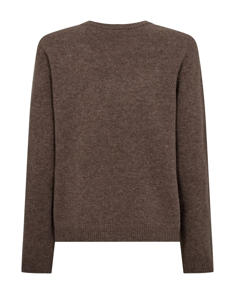FqWinka C-neck Pullover Morel Melange
