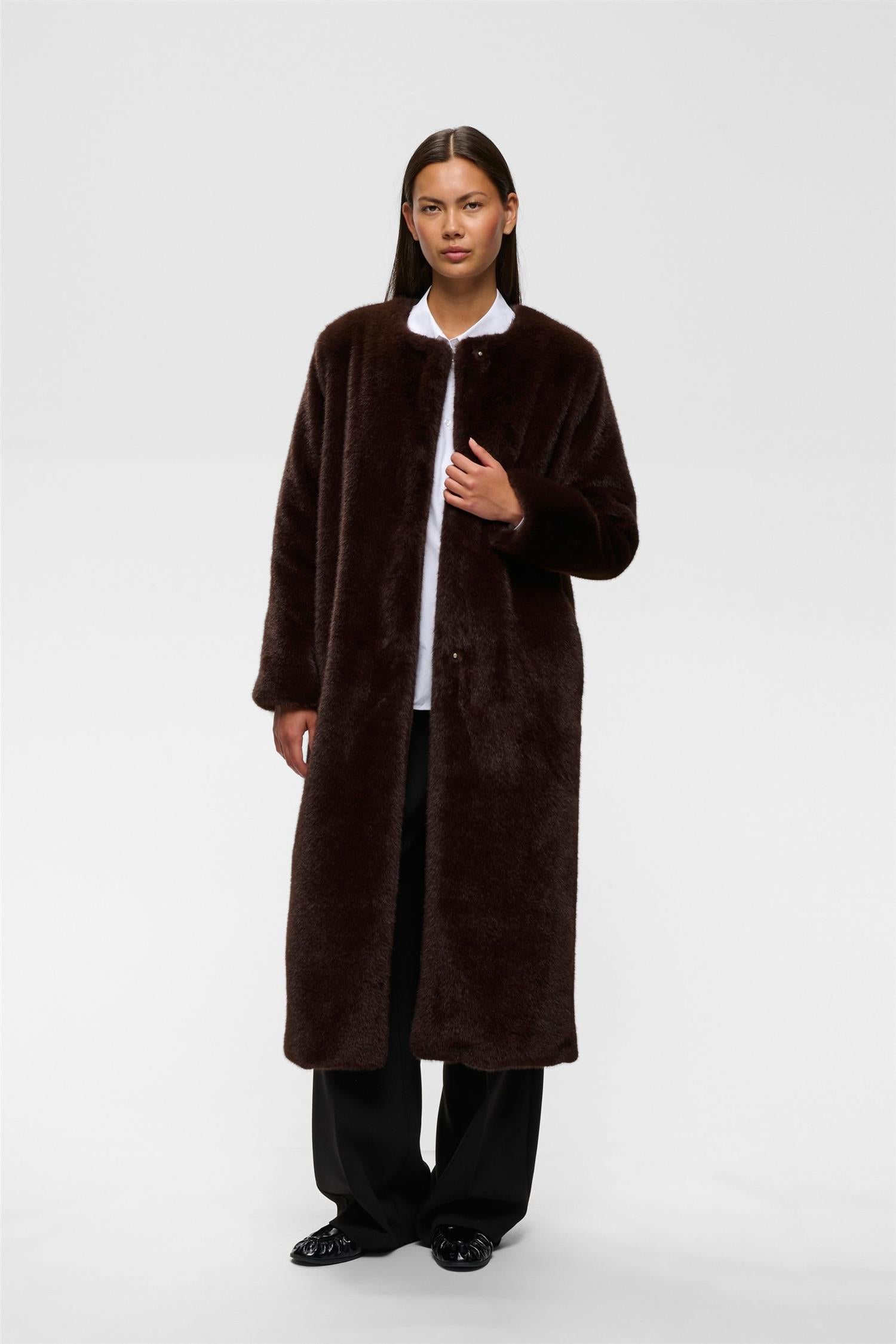 Zabelleiw Long Coat Chocolate Brown